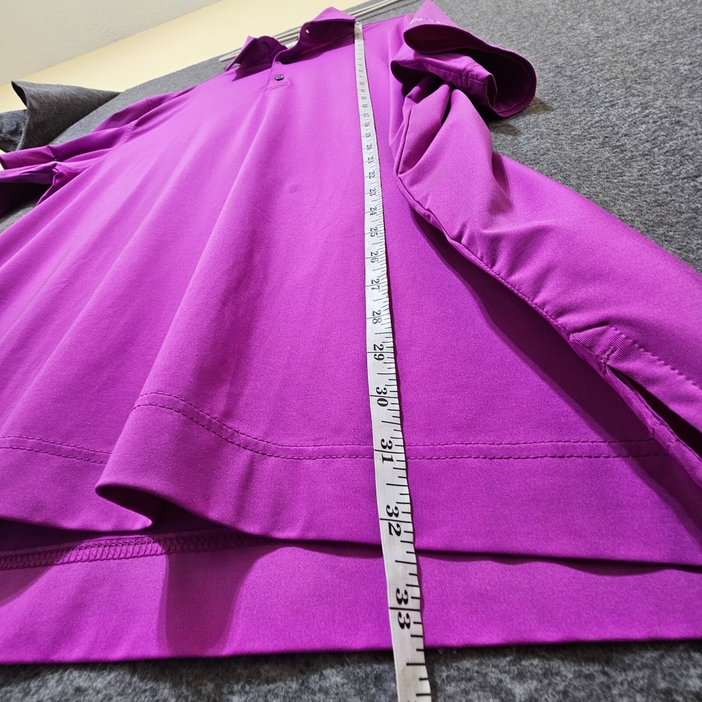 FootJoy Polo Shirt Men's XL Deep Magenta Purple Embroidered‎ Logo Short Sleeve - Picture 11 of 13